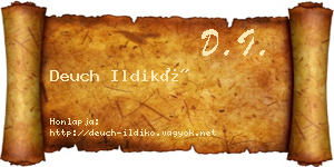 Deuch Ildikó névjegykártya